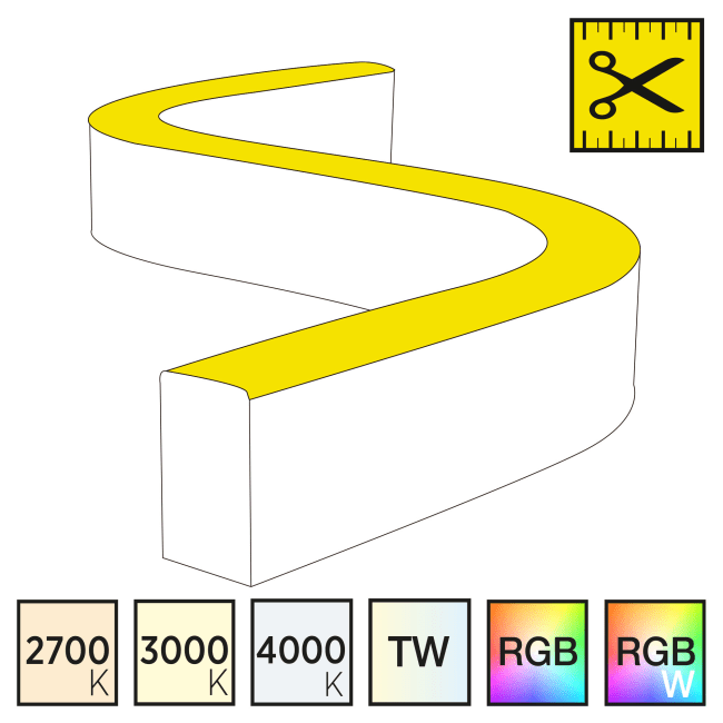 slc neon flex led side bend the light group