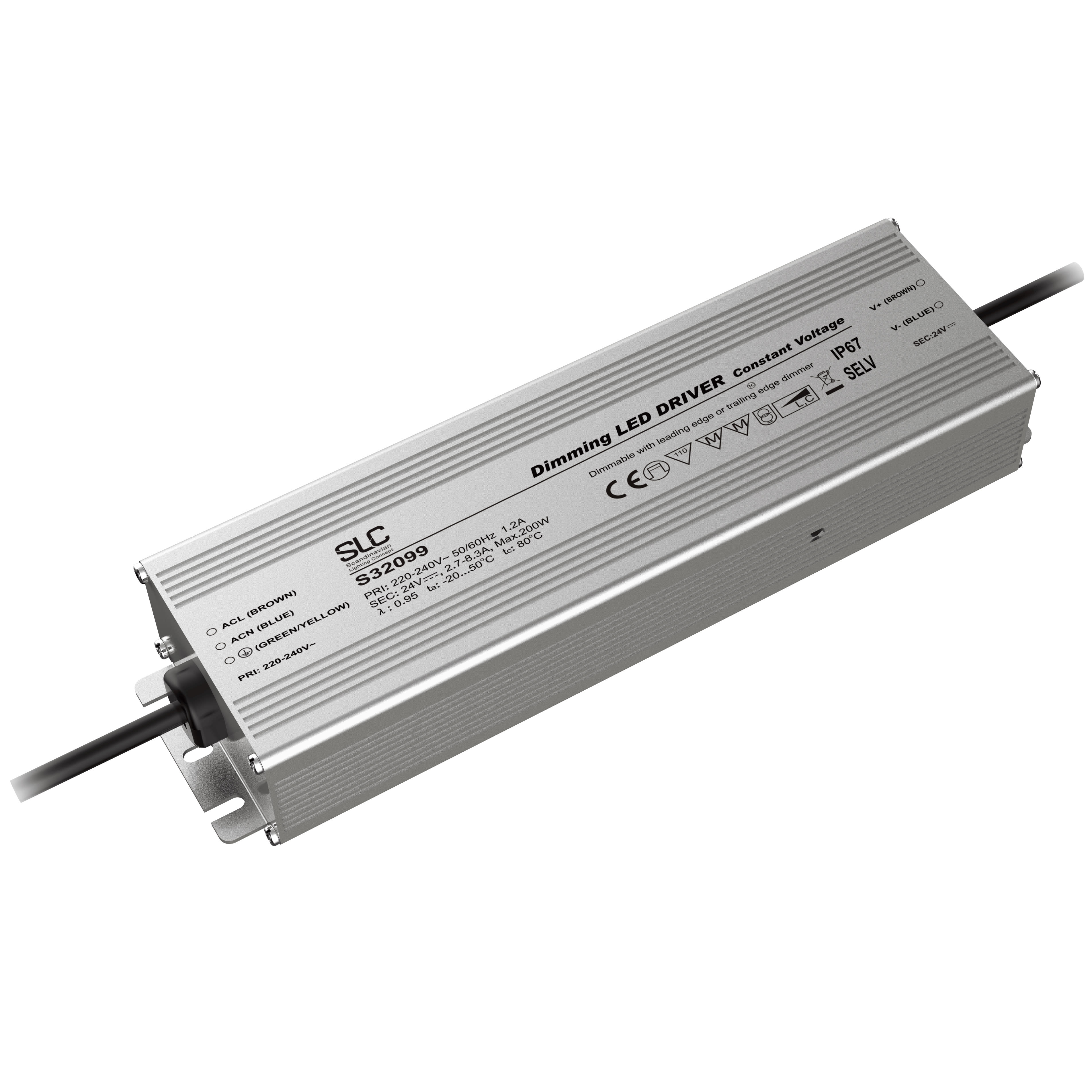 SLC Power Supply CV 24V 200W PWM Trailing Edge IP67 The Light Group