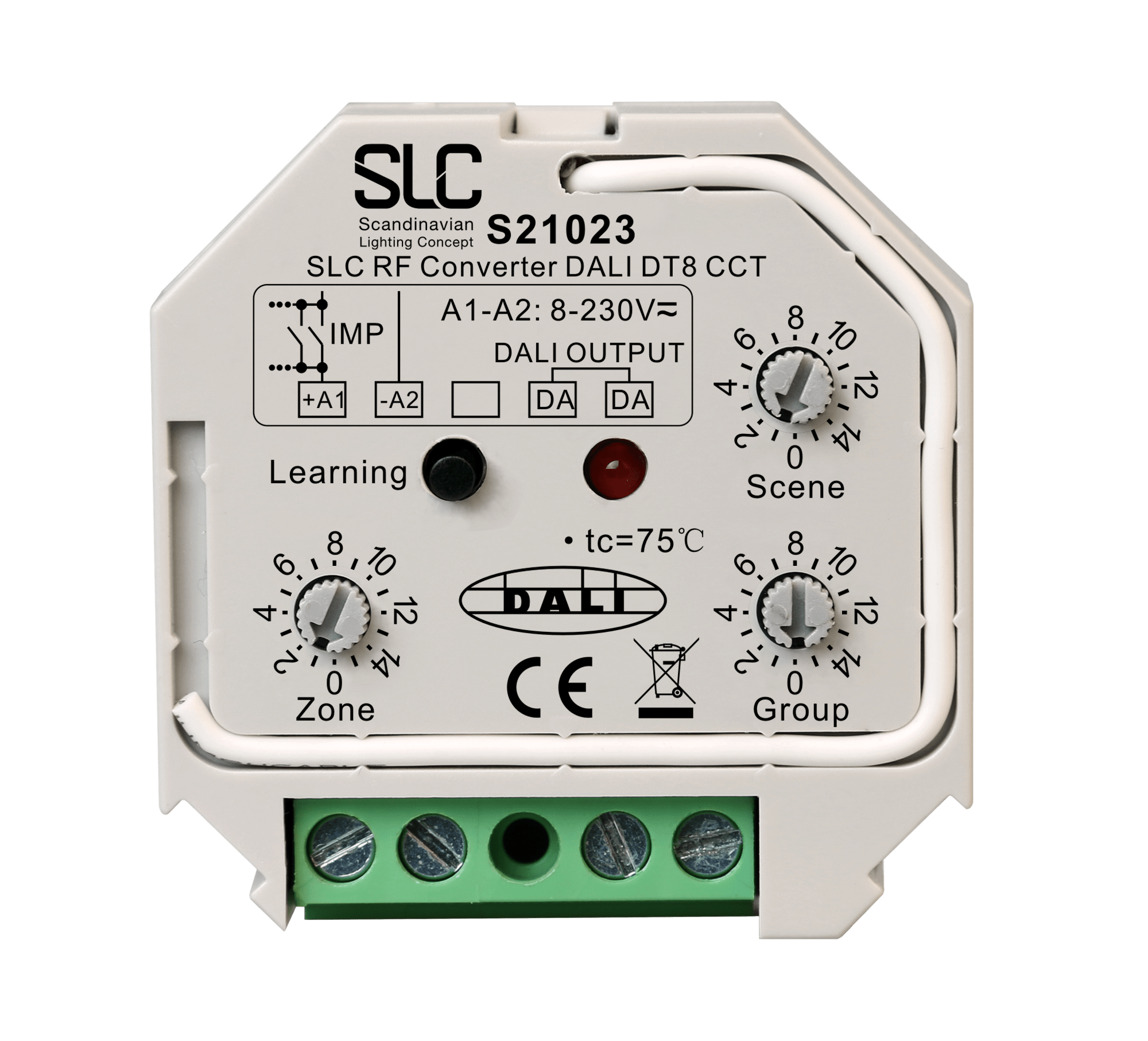 SLC RF/AC-PushDim to DALI DT8 TW Converter The Light Group
