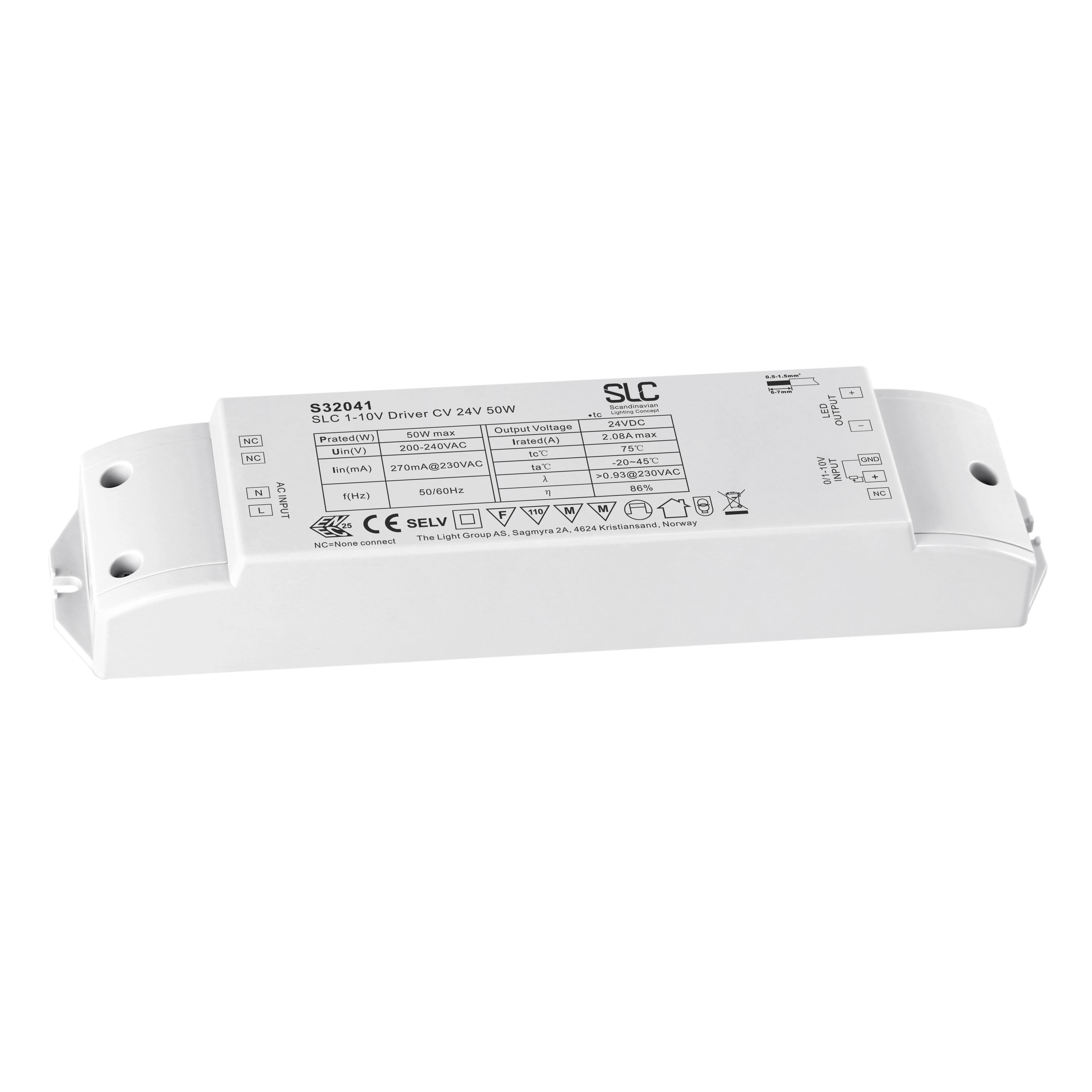 SLC Power Supply CV 24V 50W PWM 110V The Light Group
