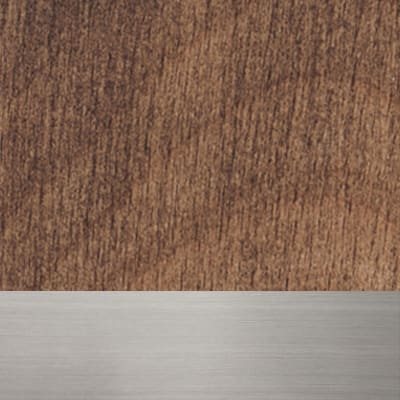 Vintage Oak with Brushed Steel