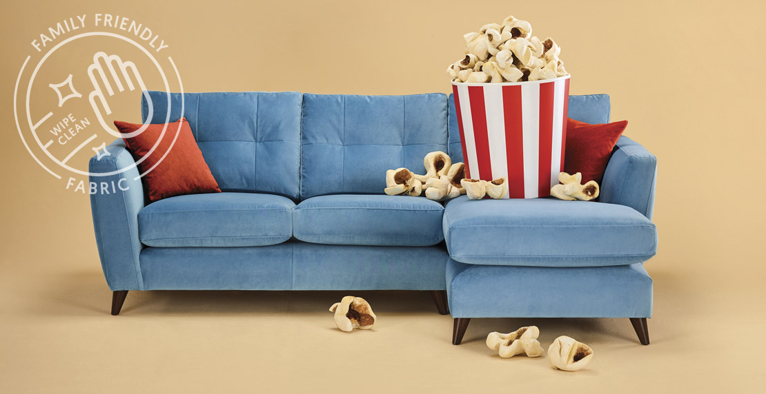 Family Friendly Velvet Sofa
