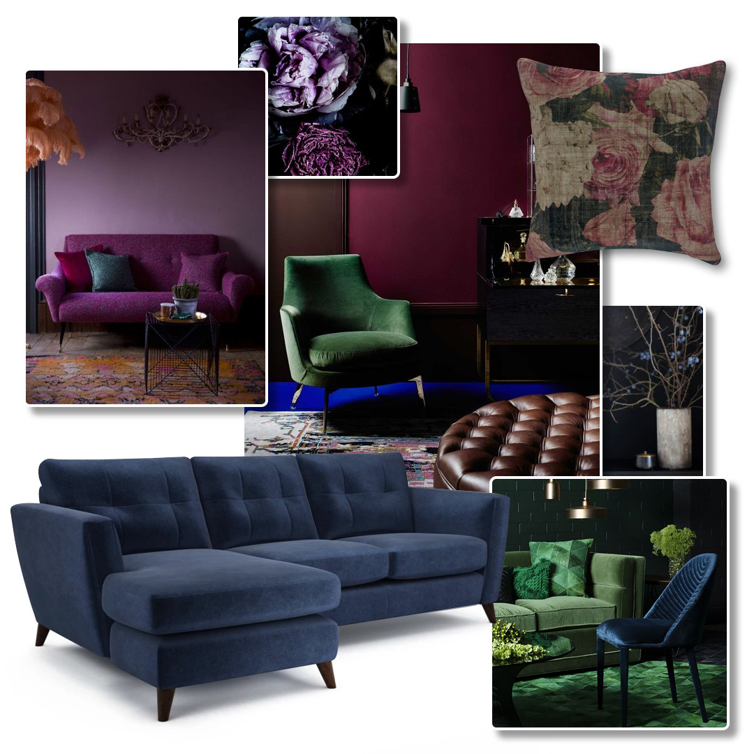 Dark Velvet Sofas