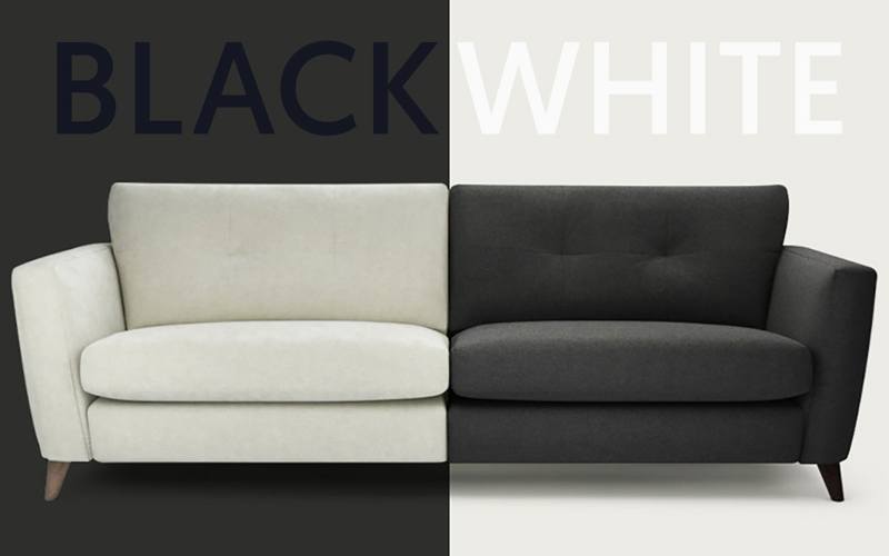 Black and White Sofas