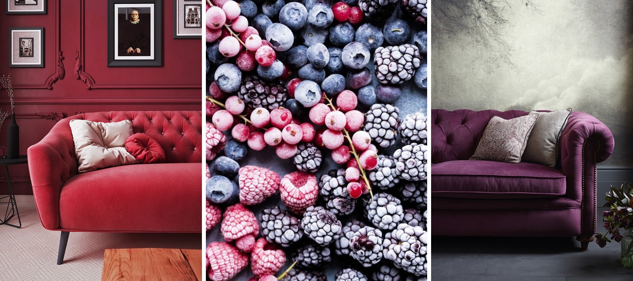 Berry Coloured Sofas