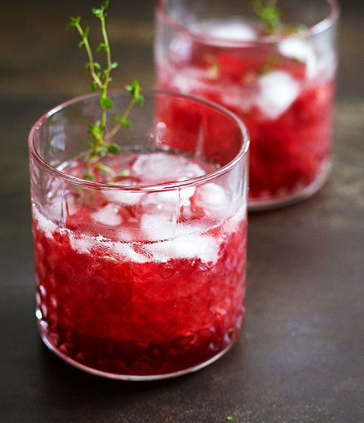 Raspberry Gin Fizz