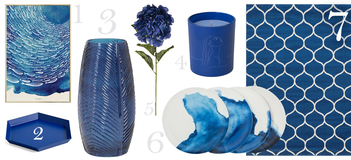 Classic Blue and Cobalt Blue Home Accessories - Interior Inspiration