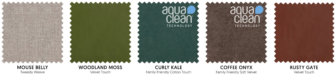 The Biophilic Design colour palette includes greens, neutrals and earthy tones