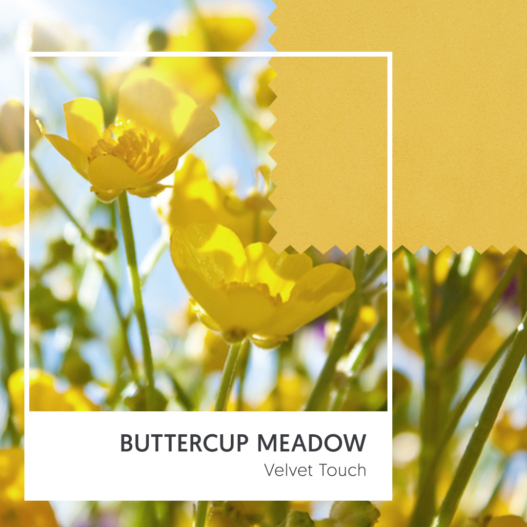 Velvet Touch - Buttercup Meadow (Illuminating Yellow Upholstery Fabric)