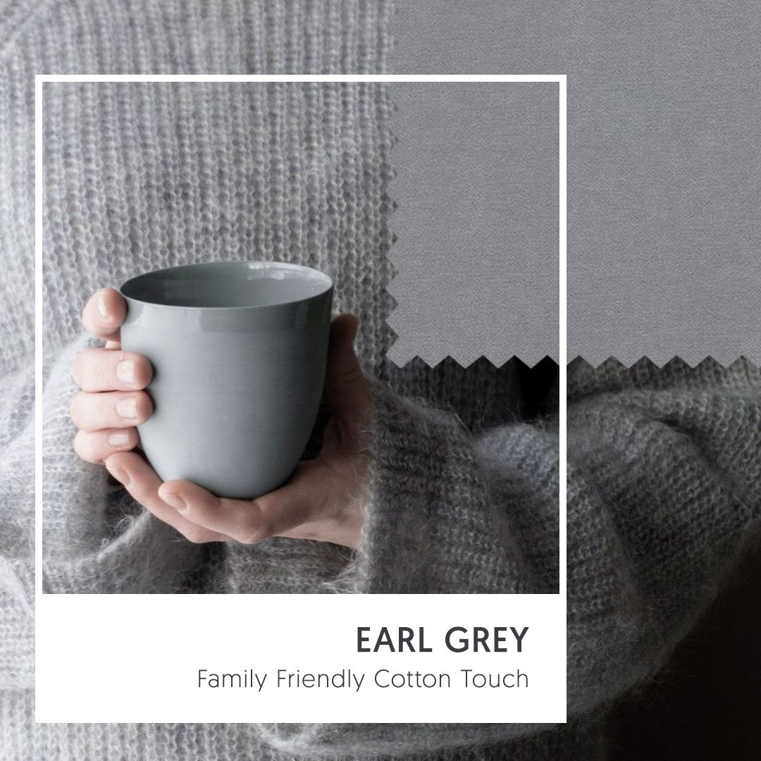 Family Friendly Cotton Touch - Earl Grey (Ultimate Gray Upholstery Fabric)