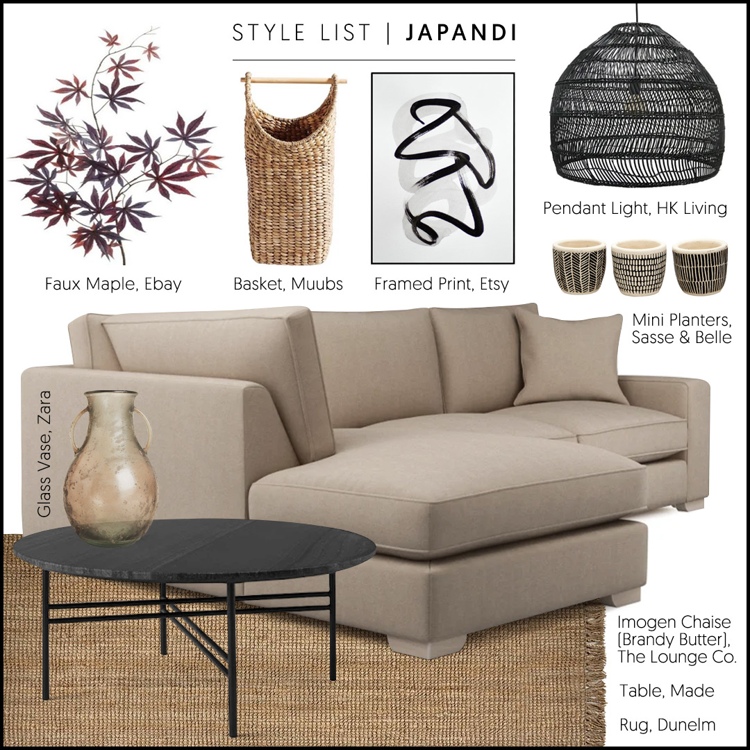 Japandi Sofa and Interior Inspiration