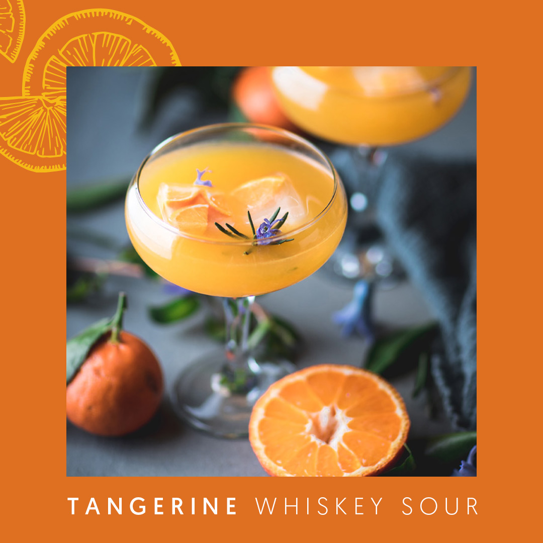 Tangerine Whiskey Sout