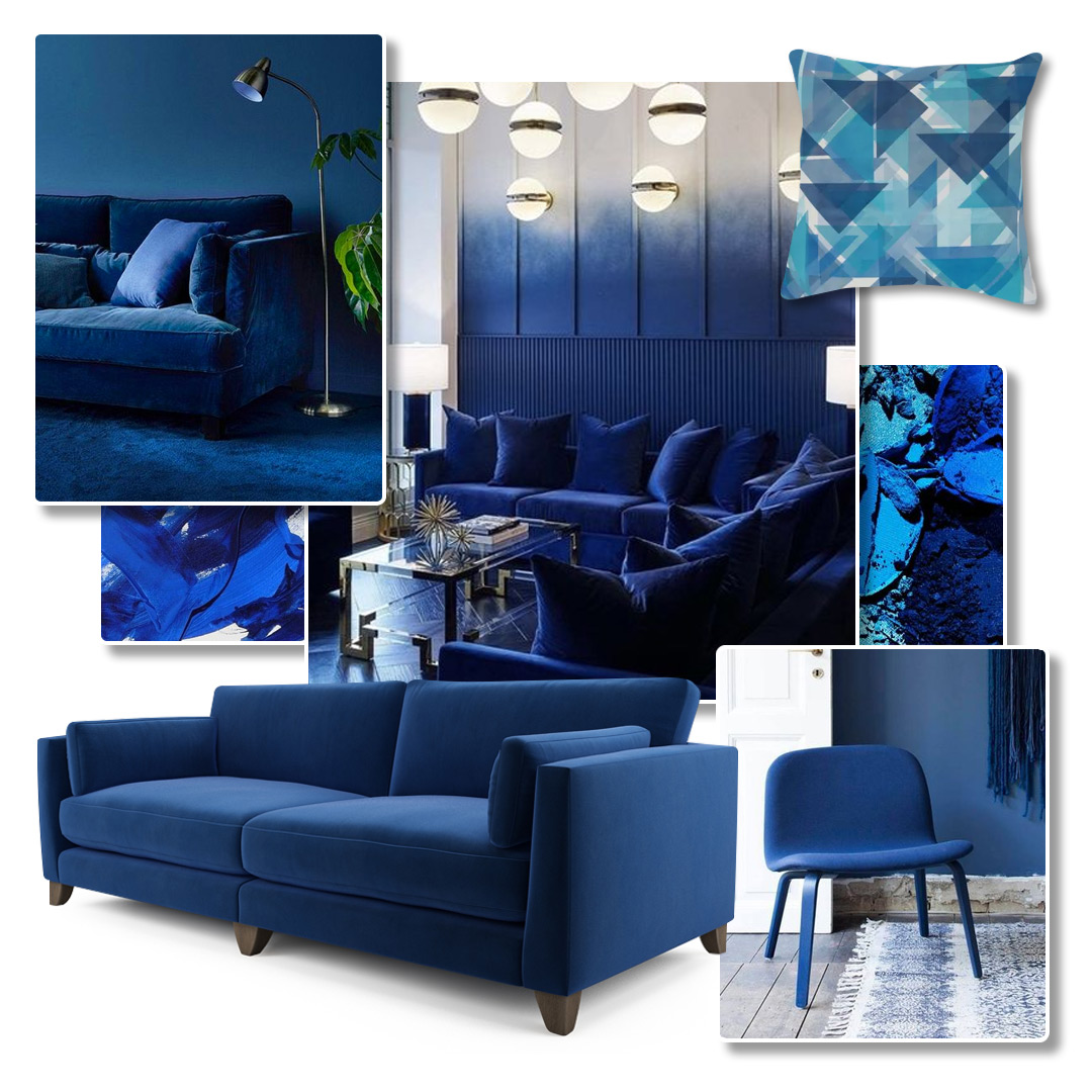 Classic Blue and Cobalt Blue Interior Inspiration on Pinterest