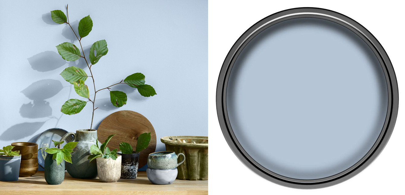 Dulux Colour of the Year 2022 - Bright Skies - Interior Inspiration - Pale Blue Sofa