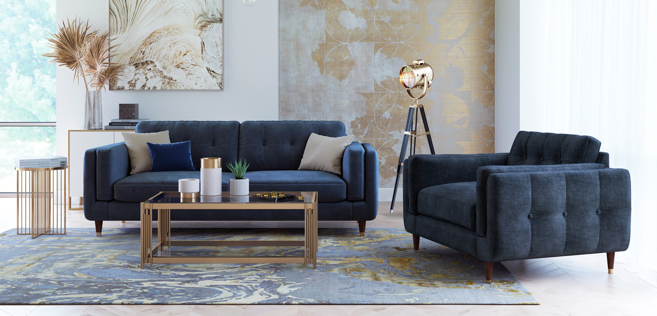 The Lounge Co. Madison Sofa Range - A contemporary take on the Chesterfield