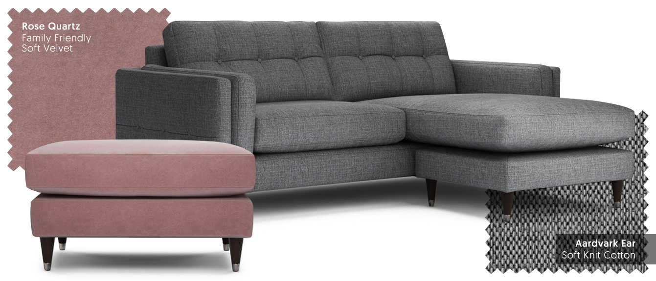 The Lounge Co. Madison Sofa - A modern sofa in dark grey fabric