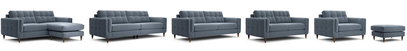 The Lounge Co. Madison Sofa Range - A contemporary take on the Chesterfield