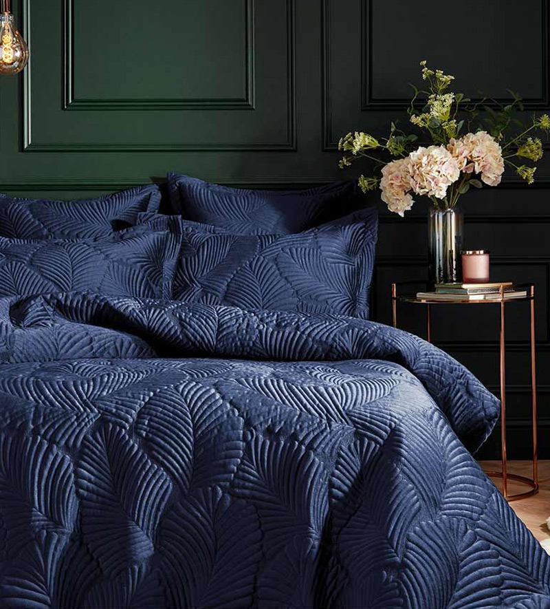 How to style a Holly Sofa Bed with new bedding - Deep Blue