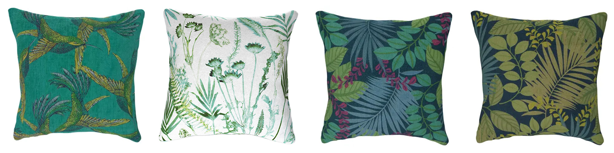 botanical and tropical scatter cushions