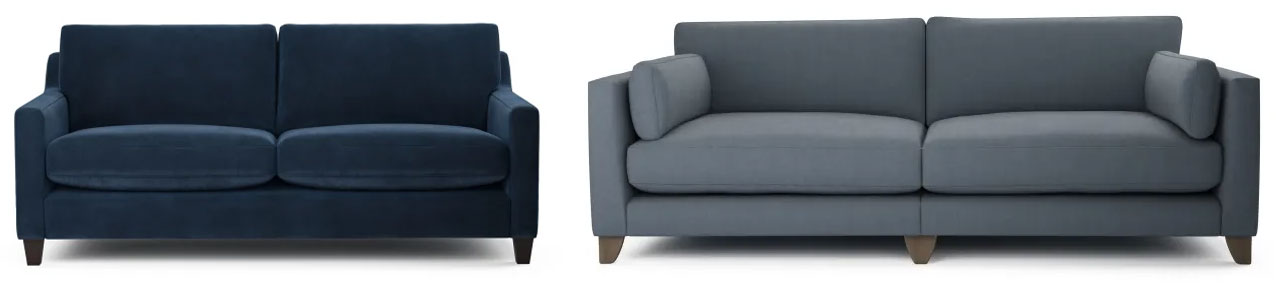 Contemporary Scandi-style sofas