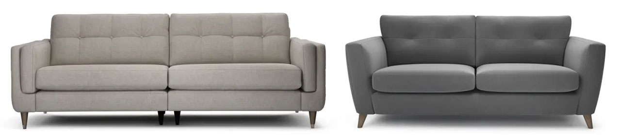 Contemporary Scandi-style sofas