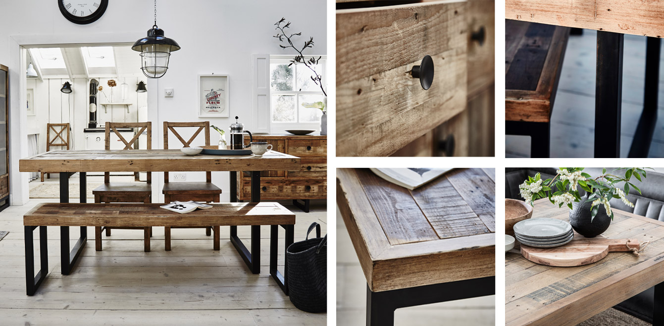 The Hemmel Range - A rustic collection of furniture crafted from reclaimed timber