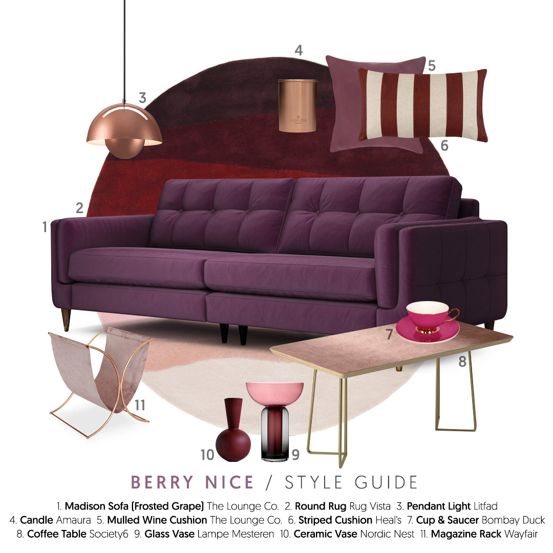 Berry Tones Interior Inspiration