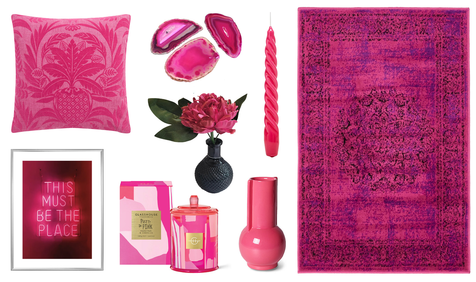 How to decorate your home with bright pink