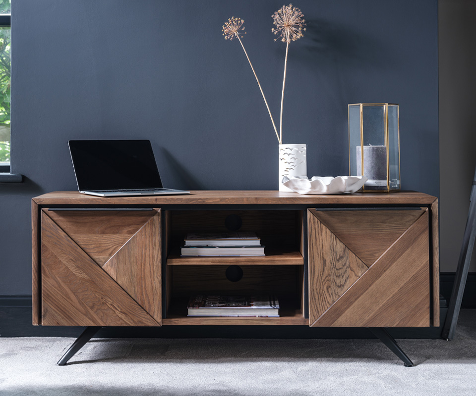 The Lounge Co. Orton TV Unit - modern wooden lounge furniture
