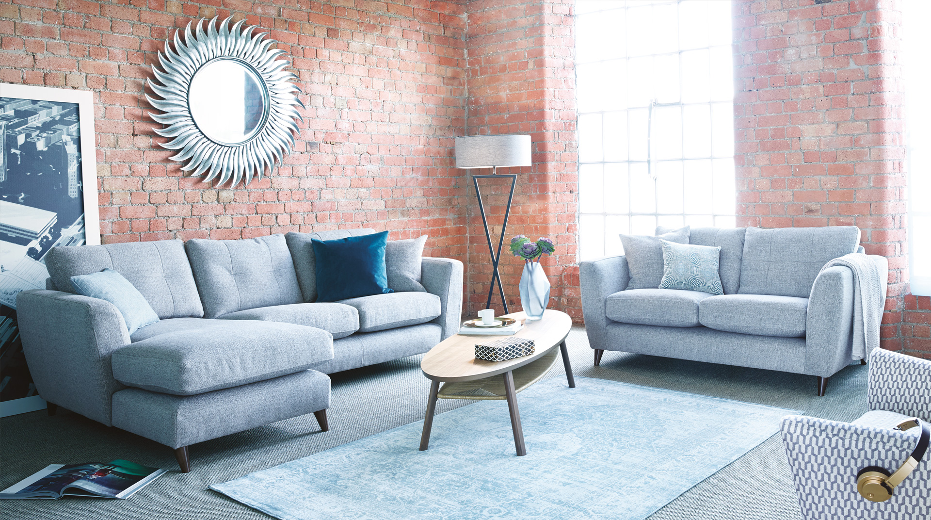 The Lounge Co. Holly - Modern Grey Sofas