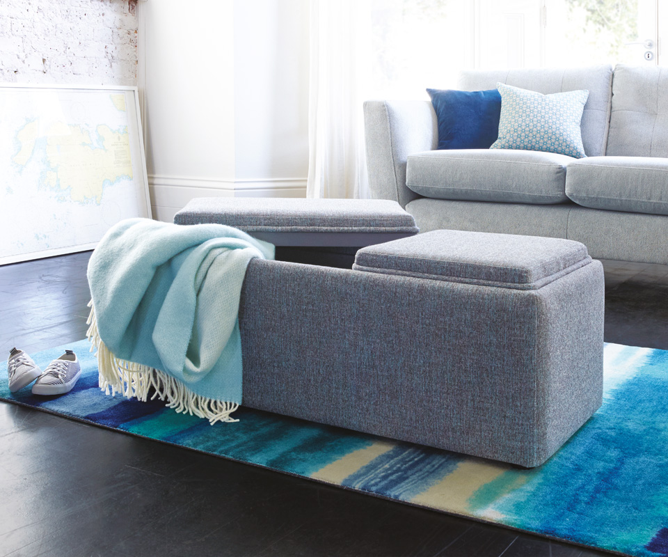 The Lounge Co. Taylor Storage Bench Footstool Ottaman