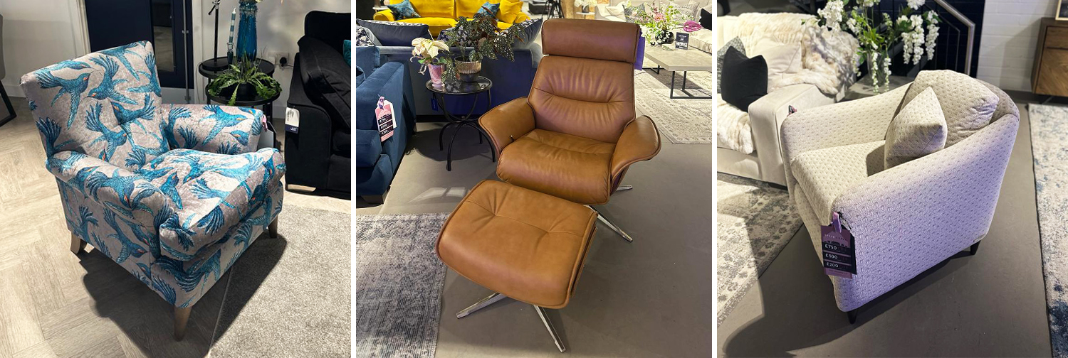 Try our range of chairs in our Chiswick or Islington stores