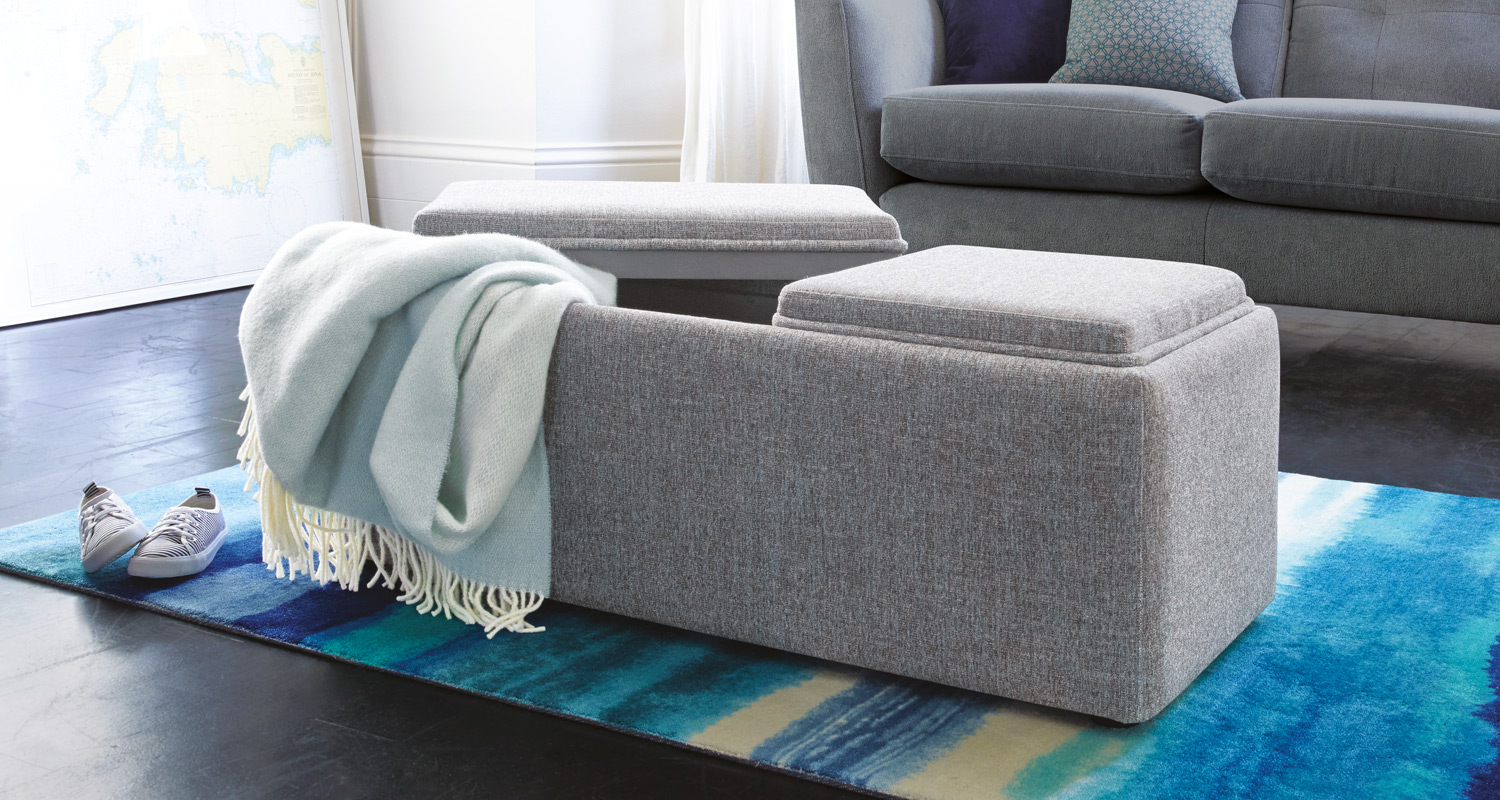 Taylor Modern Upholstered Storage Footstool