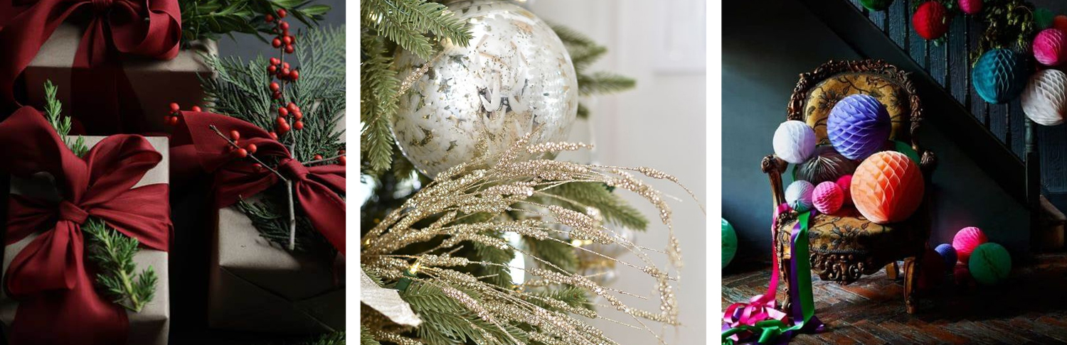 Traditional, Metallic and Modern Christmas Decor Themes