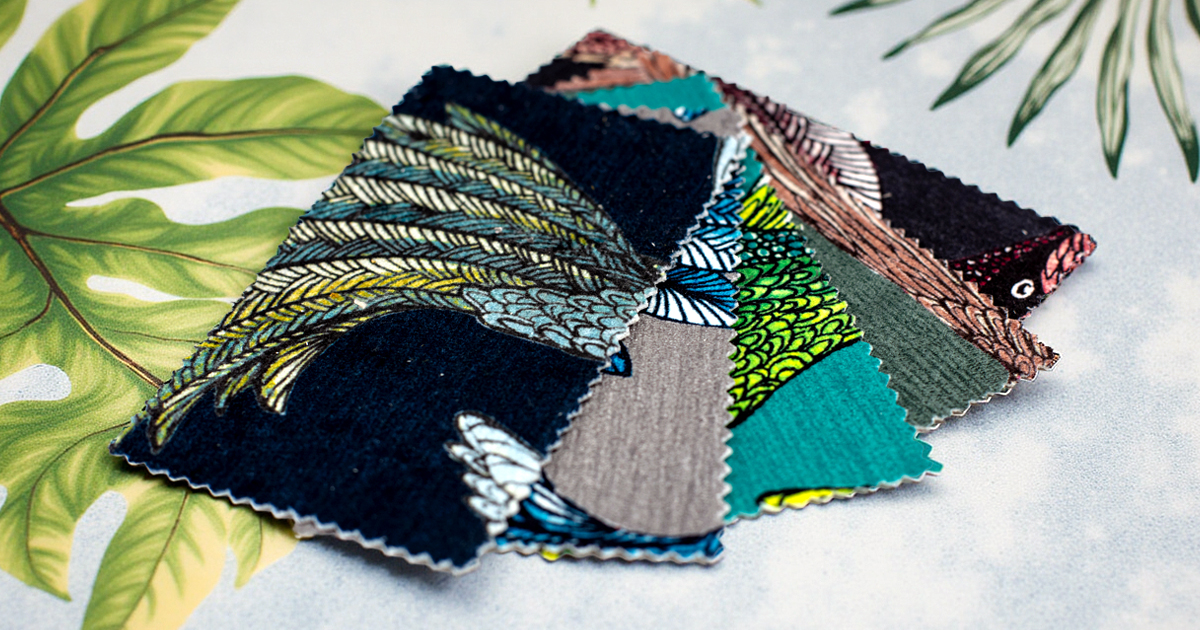 Paradise Bird Fabric