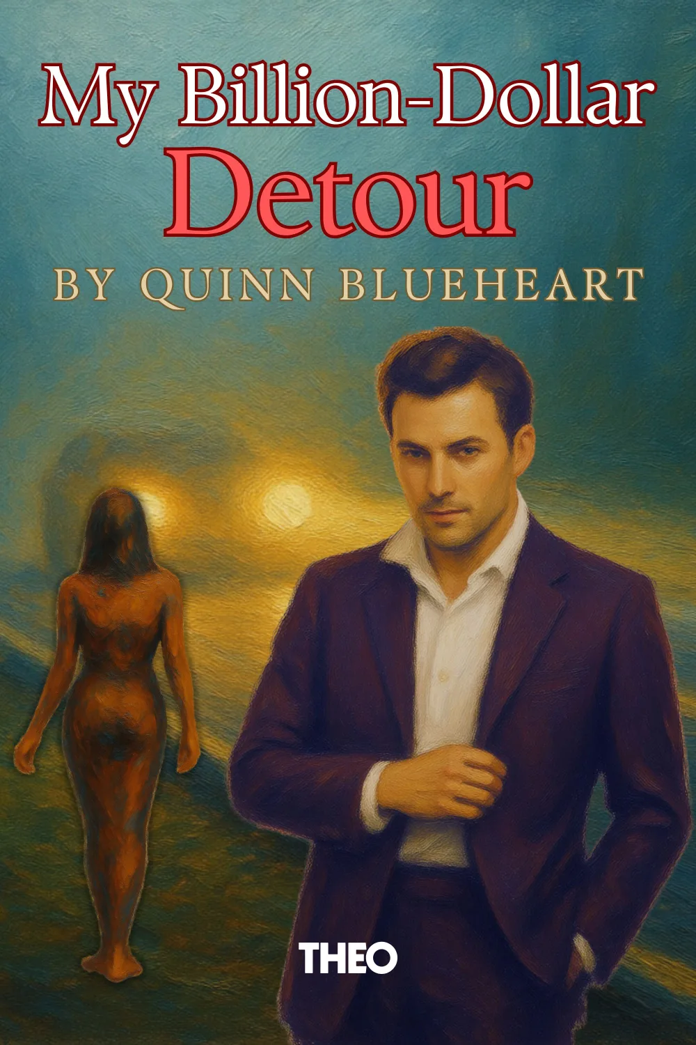 My Billion-Dollar Detour cover by Quinn Blueheart