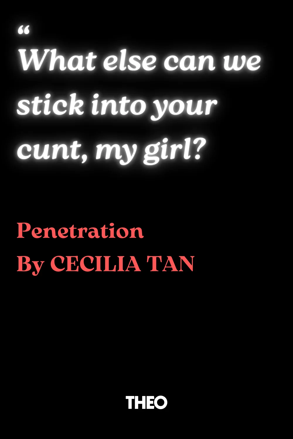 Penetration cover by Cecilia Tan