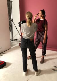 3ina behind the scenes shoot