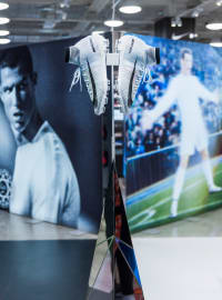CR7 Nike football boot display