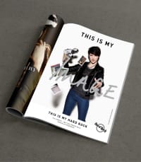 Hard rock magazine advertisement