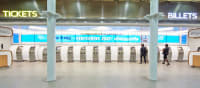 Eurostar check-in and tickets kiosks