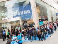 Queue outside of shop