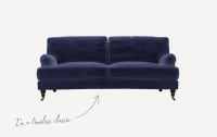 Navy sofa