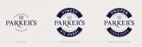 Parker's logo identities for their pie and fish & chip range