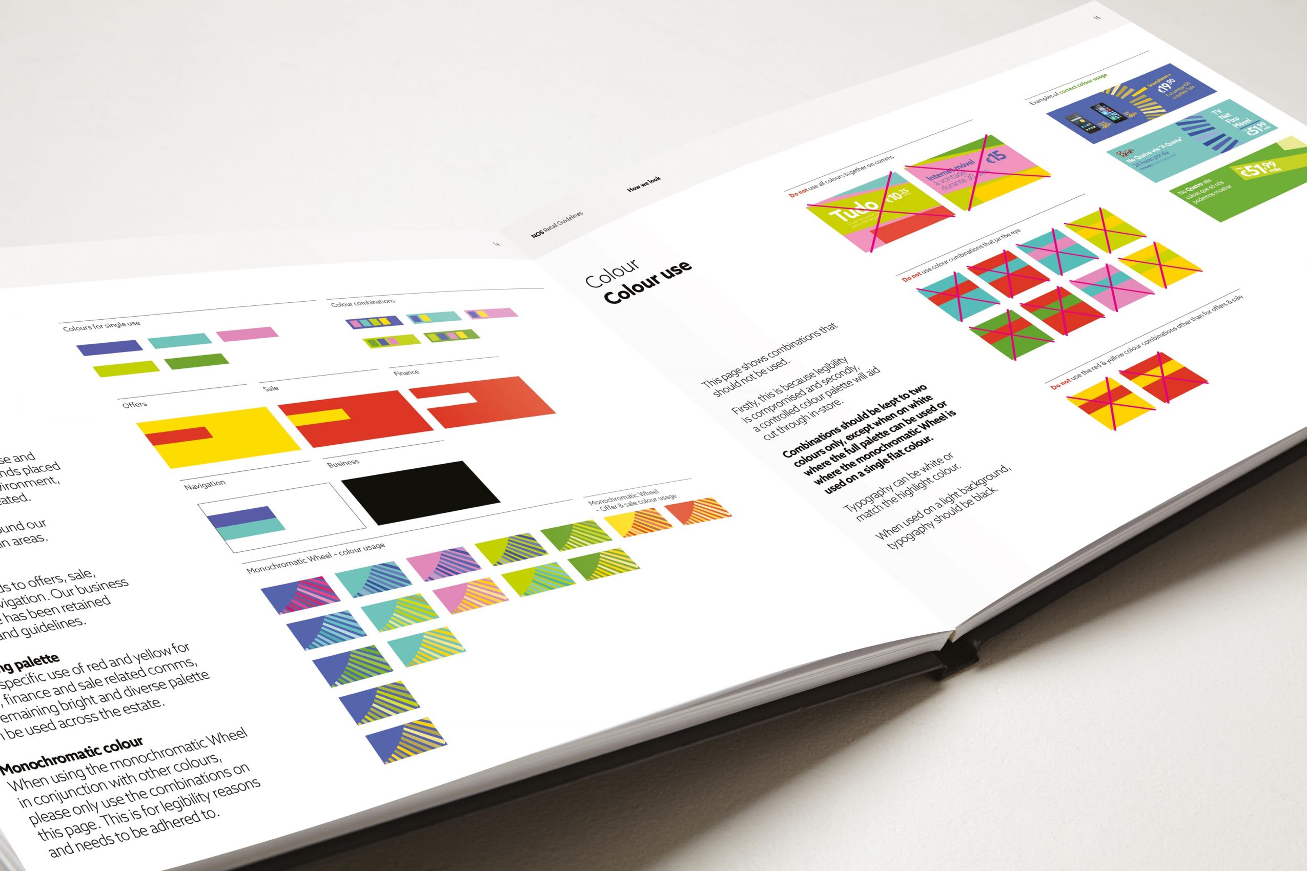 NOS brand guidelines - first spread
