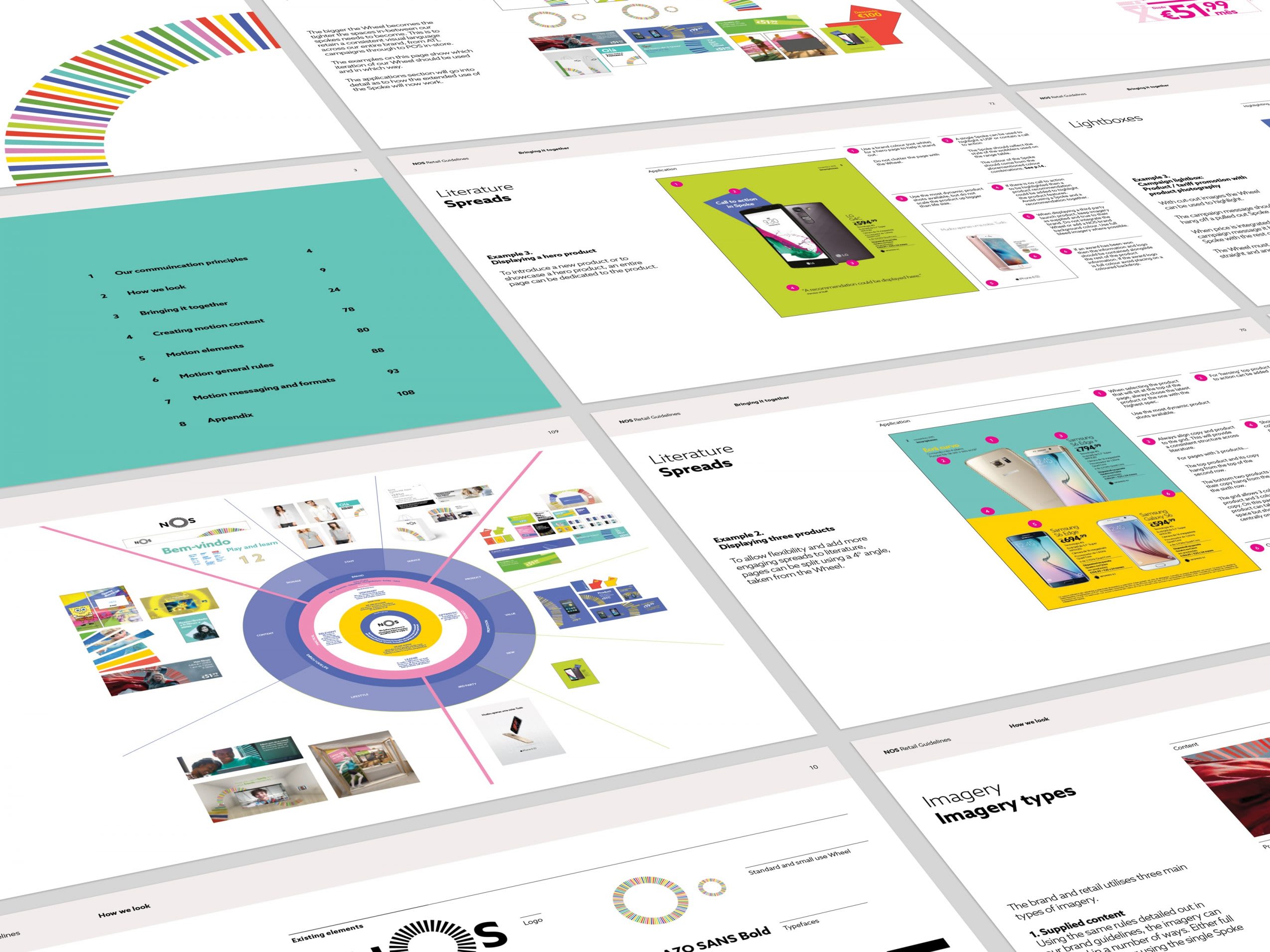 NOS brand guidelines - third spread