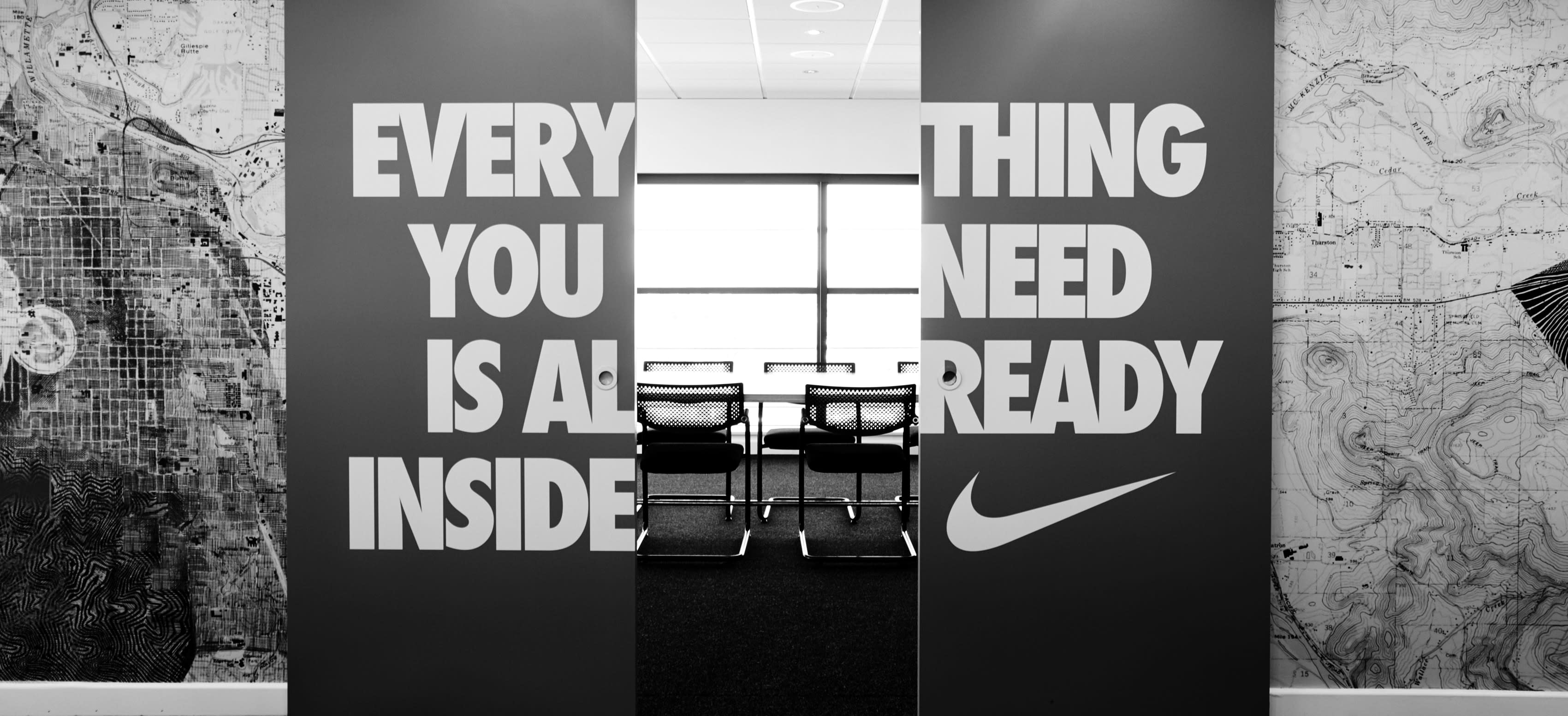 Nike head office - meeting room entrance