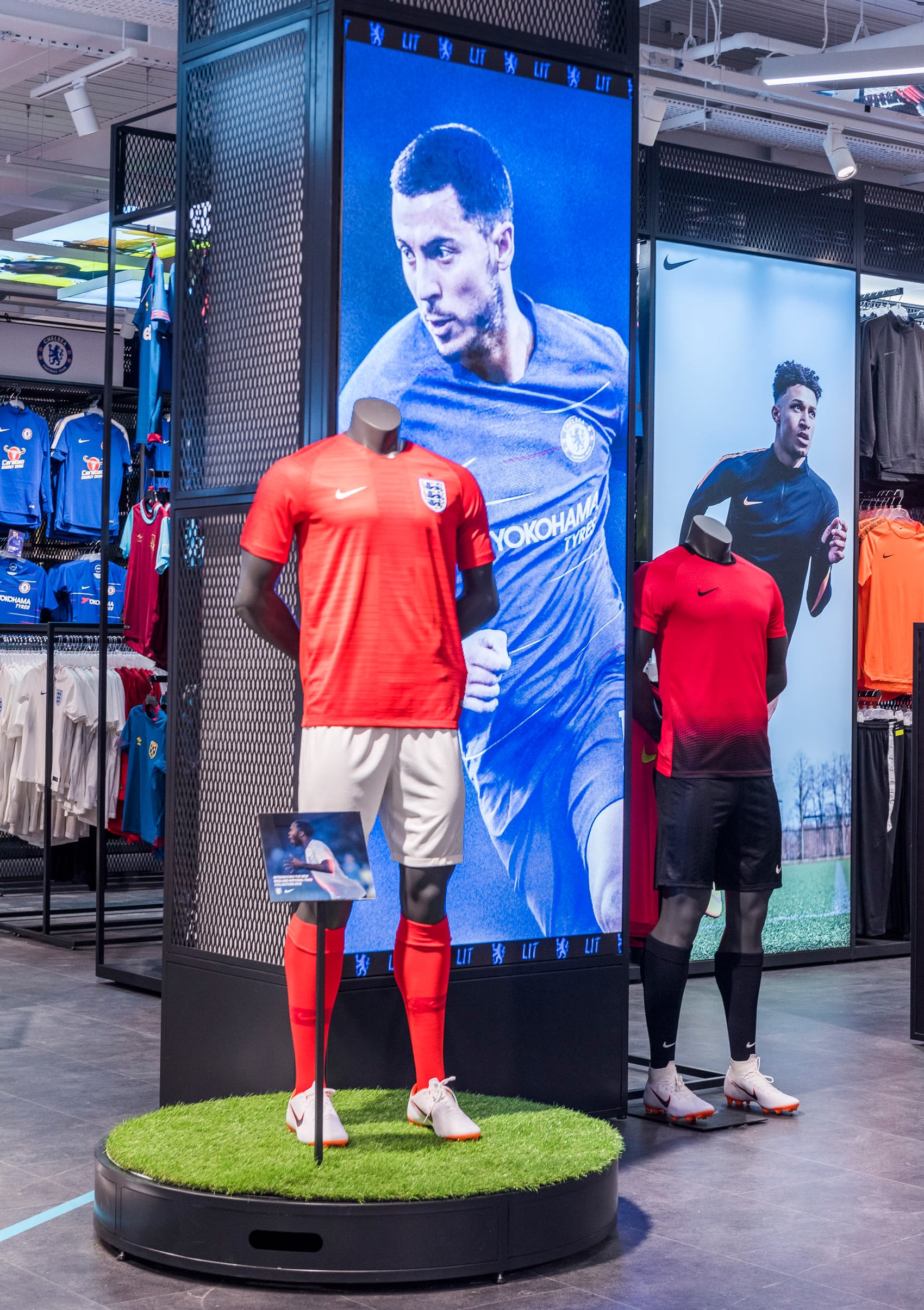England football kit display