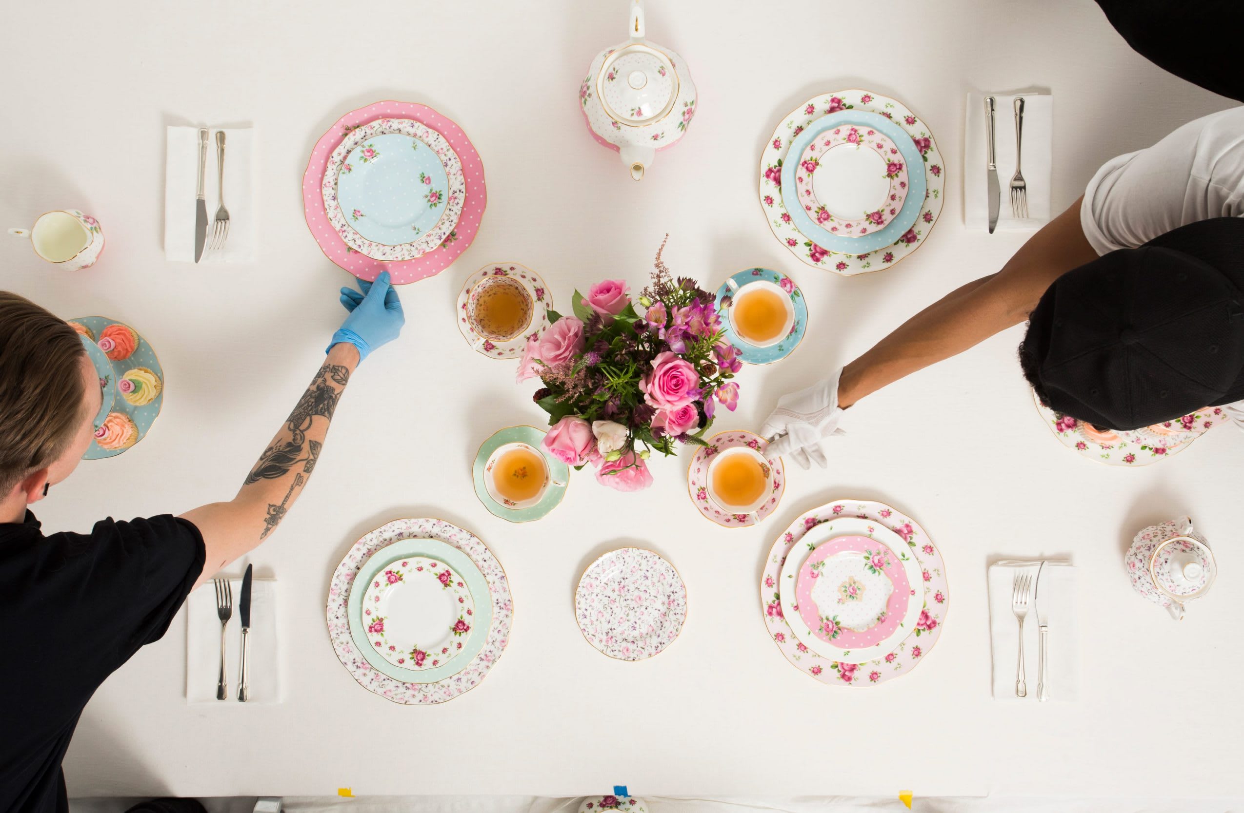 Royal Doulton pastels collection photography prepartions