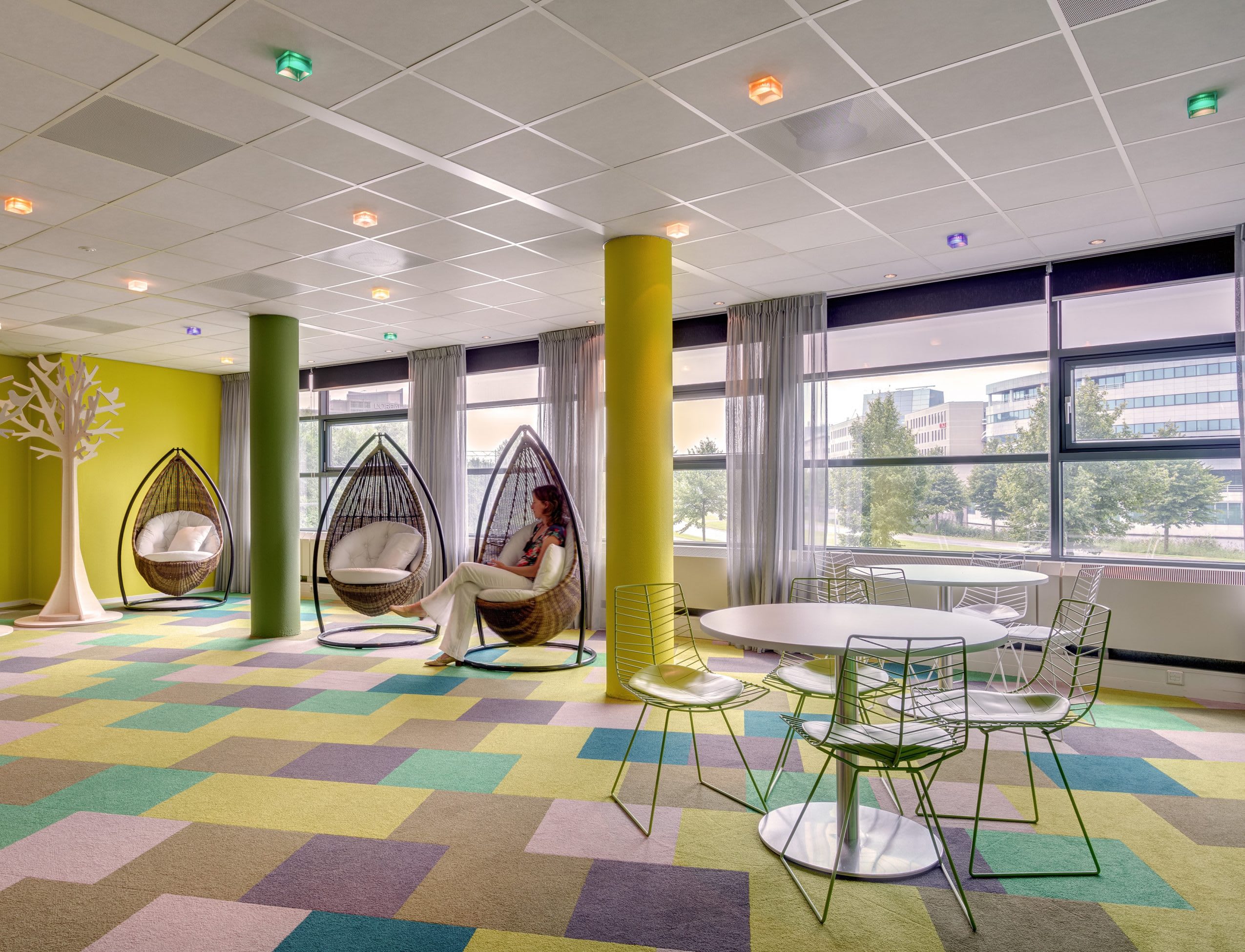 Crocs HQ interior seating area